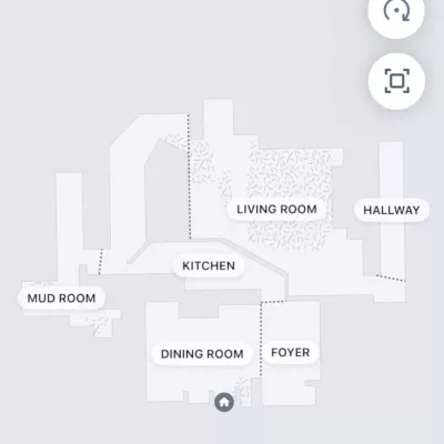 Screenshot of the Roomba Combo j5 Plus home mapping feature within the app. - iRobot Roomba Combo j5 Plus specifications​
