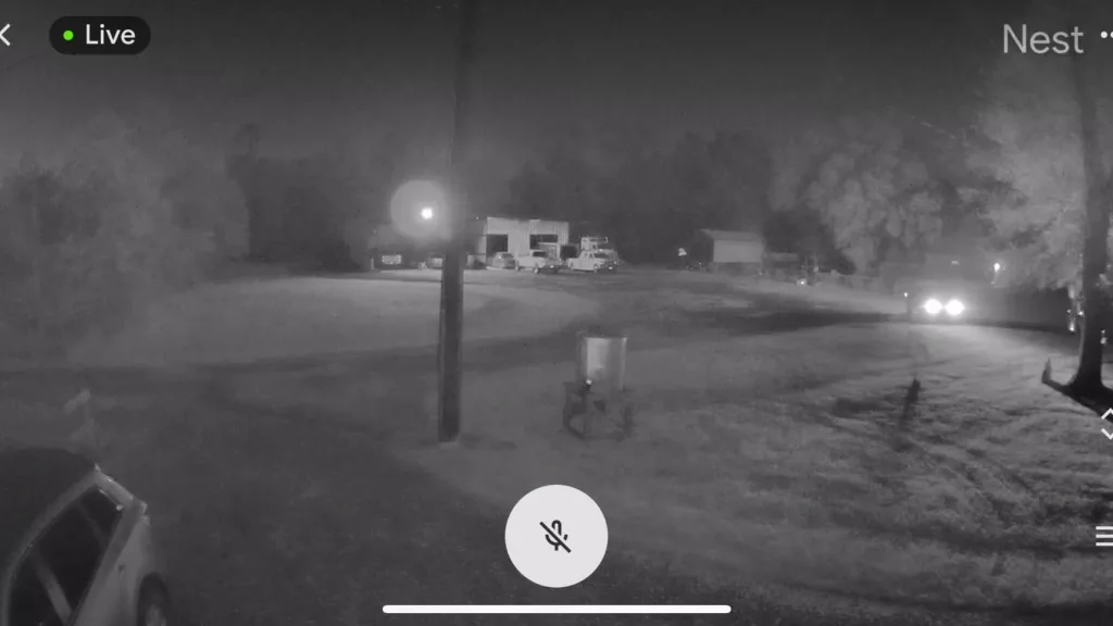 Google Nest Cam captures night vision footage, enhancing home security with clear low-light recording. - Google Nest Cam features​ & Google Nest Cam night vision​
