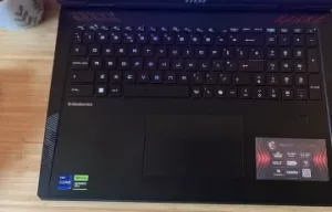 MSI Raider HX Keyboard - ​MSI Raider 18 HX keyboard and trackpad​
