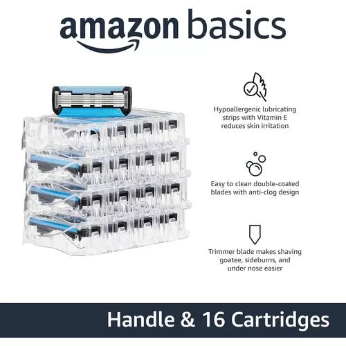 Amazon Basics 5-Blade Razor for Men - Best razor for men, best shaving razor for men, razors for men, best razors for men specs