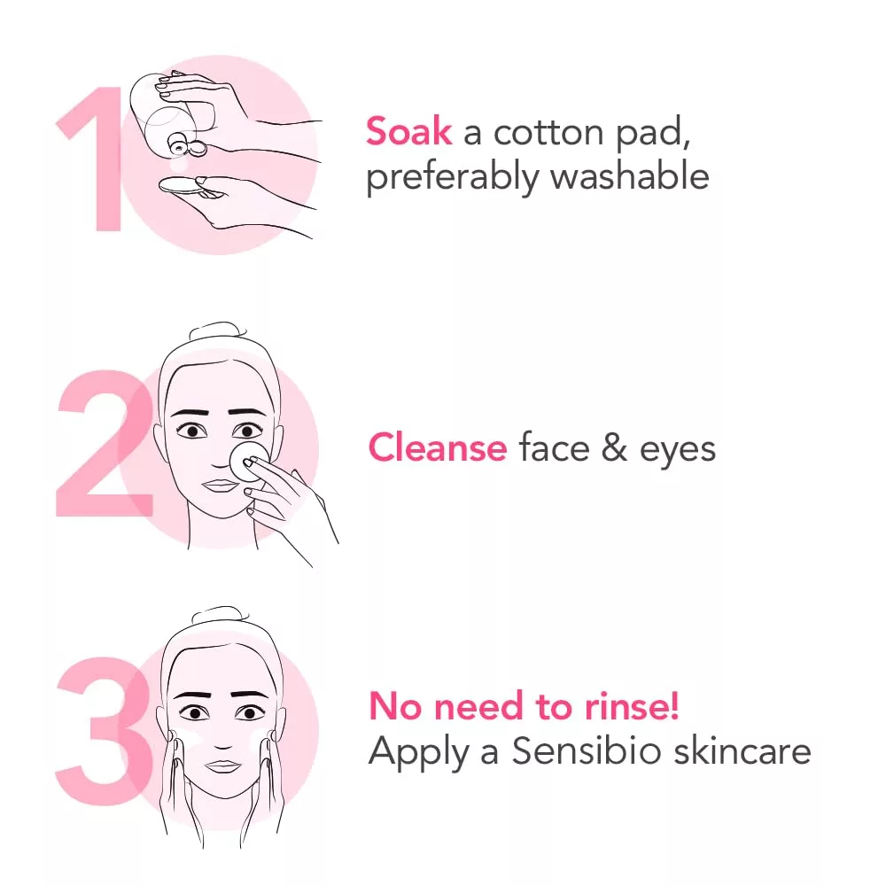 Bioderma Sensibio H2O Micellar Water detailed view, gentle makeup remover and cleanser for sensitive skin