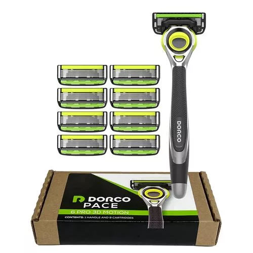 Dorco Pace 6 Pro – 3D pivoting razor for a close, comfortable shave
