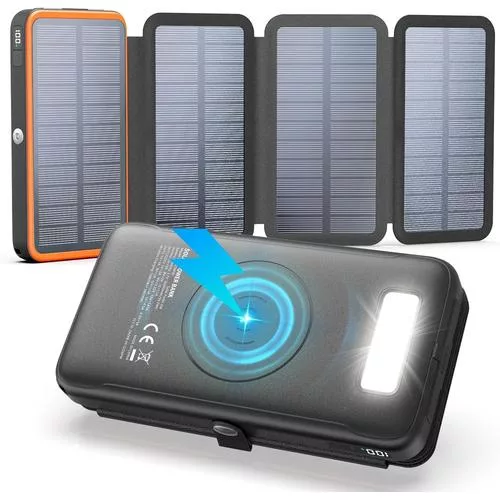 FEELLE Solar Charger Power Bank