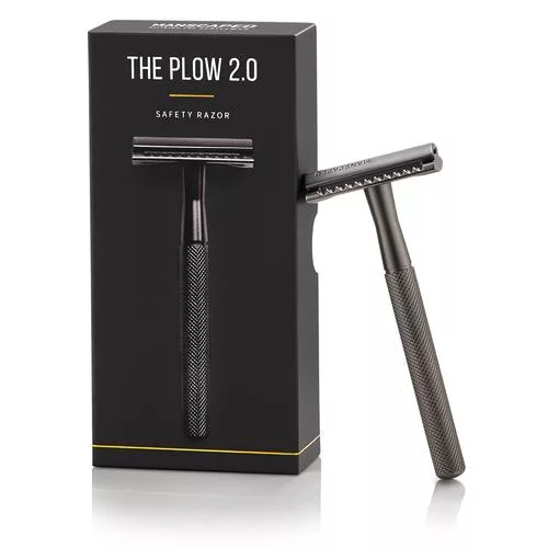 MANSCAPED The Plow 2.0 – Premium single blade safety razor