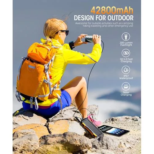 Mregb Power Bank Solar Charger detailed specs – rugged and high-capacity emergency charger - Great for emergencies