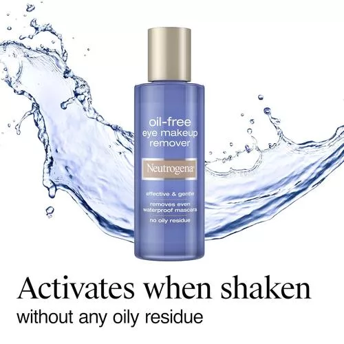 Neutrogena Gentle Oil-Free Eye Makeup Remover & Cleanser detailed view, simple and effective for sensitive eyes