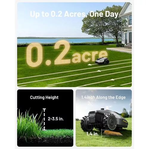 YUKA Mini 700H Robot Lawn Mower specs – best robotic lawn mower, lawn mowing robot, auto robot lawn mower
