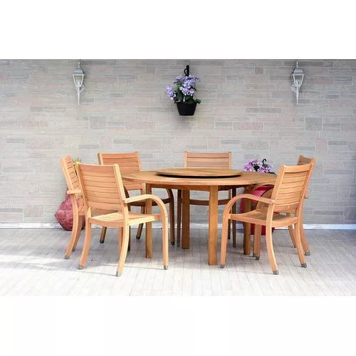Amazonia Powell Dining Set against a brick background