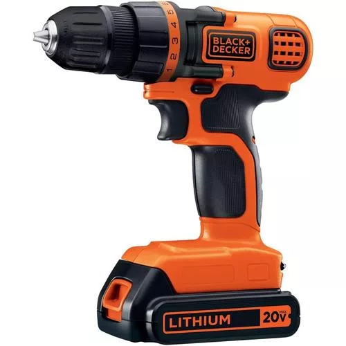 Close-up of BLACK+DECKER drill - powerful and precise for home projects