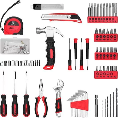 DEKOPRO hand tools - complete tool set for DIY projects with ergonomic design