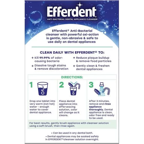 Efferdent tablet directions