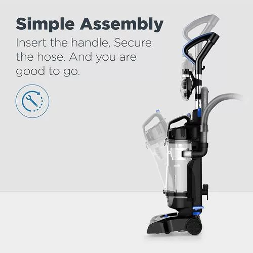 Tool-free assembly process for the PowerSpeed vacuum - Considered one of the best vacuum cleaners and aligns well with Shark, Bissell, Eureka and more