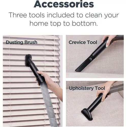 What's included: pet turbo, crevice, and dusting brush attachments