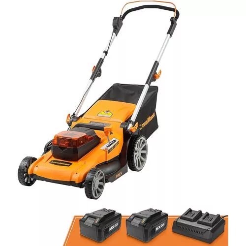 LawnMaster Electric Lawnmower - Versatile and heavy duty cordless electric lawnmower