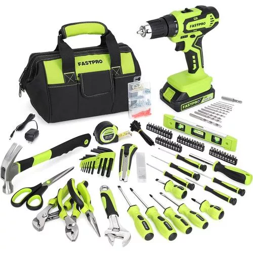 FASTPRO 232-Piece Tool Set - powerful cordless drill driver and complete DIY cordless drill kits
