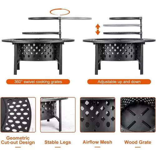 Additional specs and design details of the OutVue fire pit
