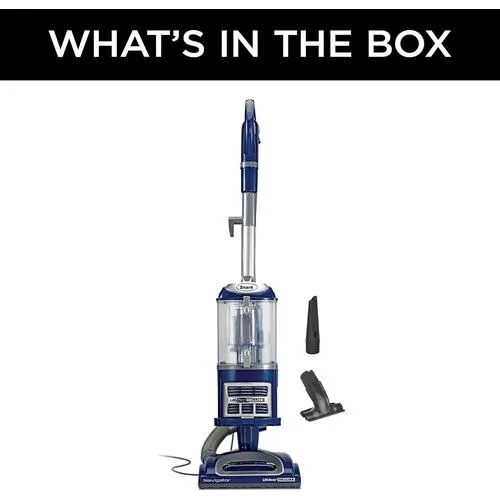 Box contents for Shark Navigator Lift‑Away Deluxe – tools and accessories. Compare against other popular brands such as Bissel, Eureka, Kenmore, and more.