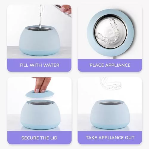 Three-step cleaning: water, tablet, five-minute cycle