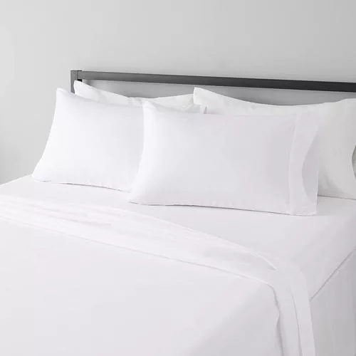 Amazon Basics Microfiber Bed Sheet Set - review features this as one of the most affordable and best bed sheets