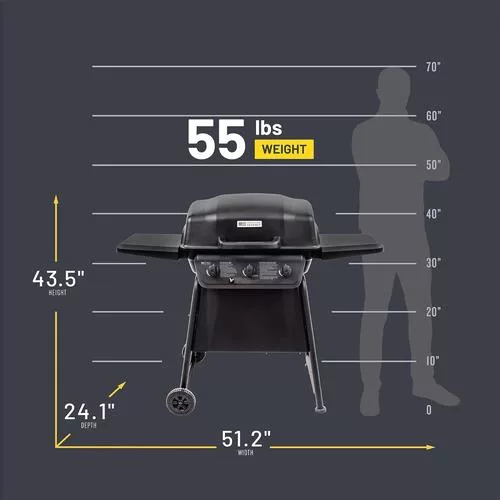 Grill dimensions diagram