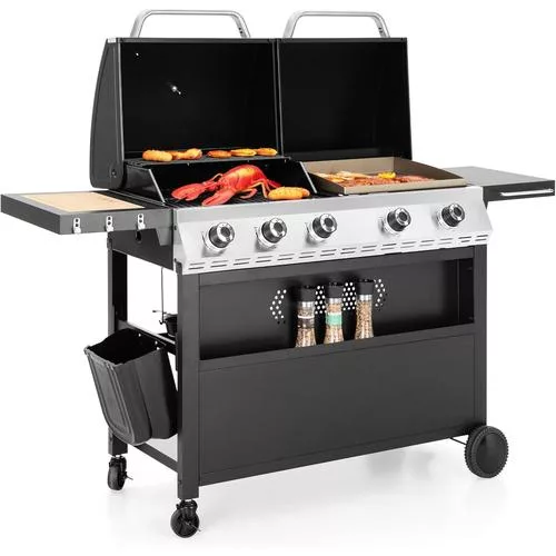 Captiva Designs Propane Gas Griddle Grill Combo