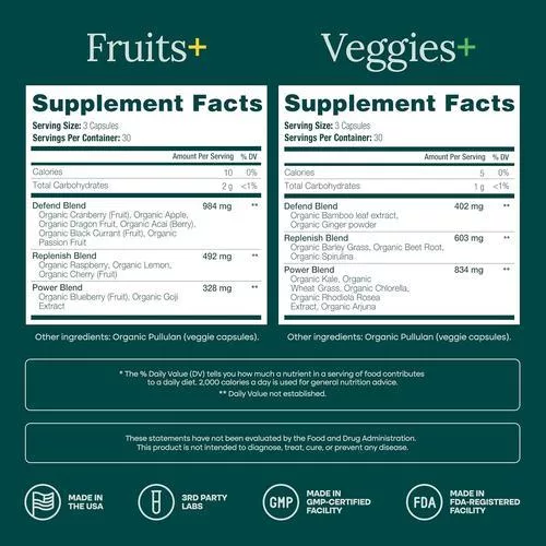 Etta Vita label showing USDA Organic badge and ingredients