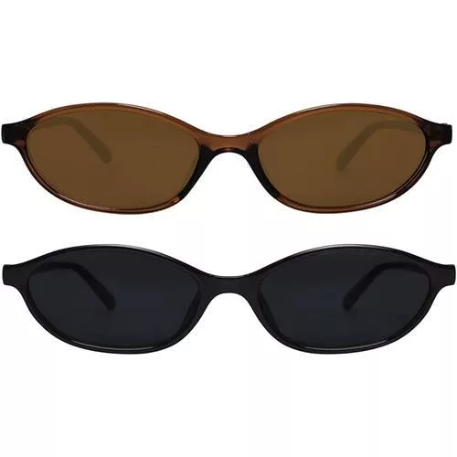 GUVIVI Retro Oval Sunglasses