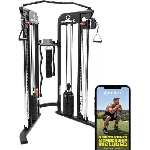 Inspire Fitness FTX Functional Trainer – Compact at Home Workout Machine with Accessories
