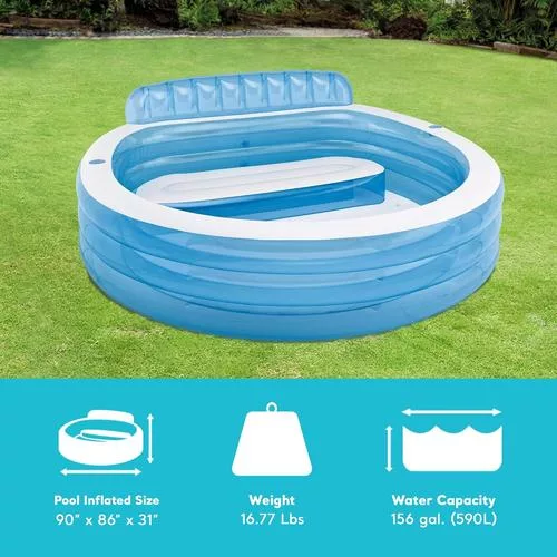 INTEX Swim Center Lounge Pool dimensions diagram
