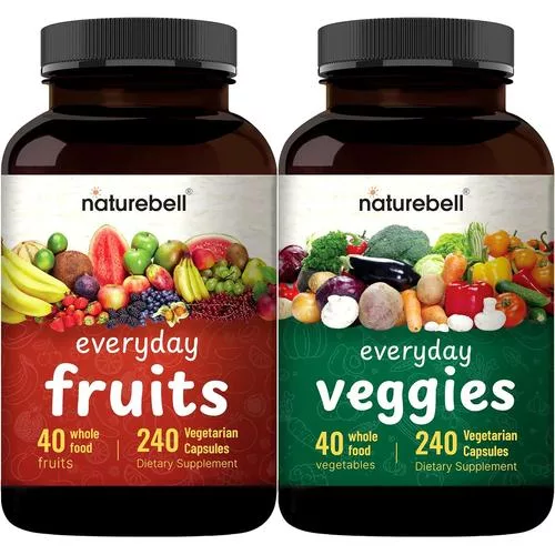 NatureBell Fruit & Veggies Capsules—480 vegetarian capsules with 40 fruits & veggies